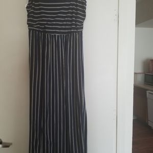 3x stripe maxi dress